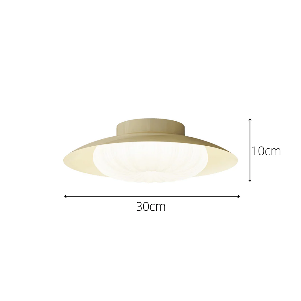 Vintage Creamy White Hallway Ceiling Light - Image 6
