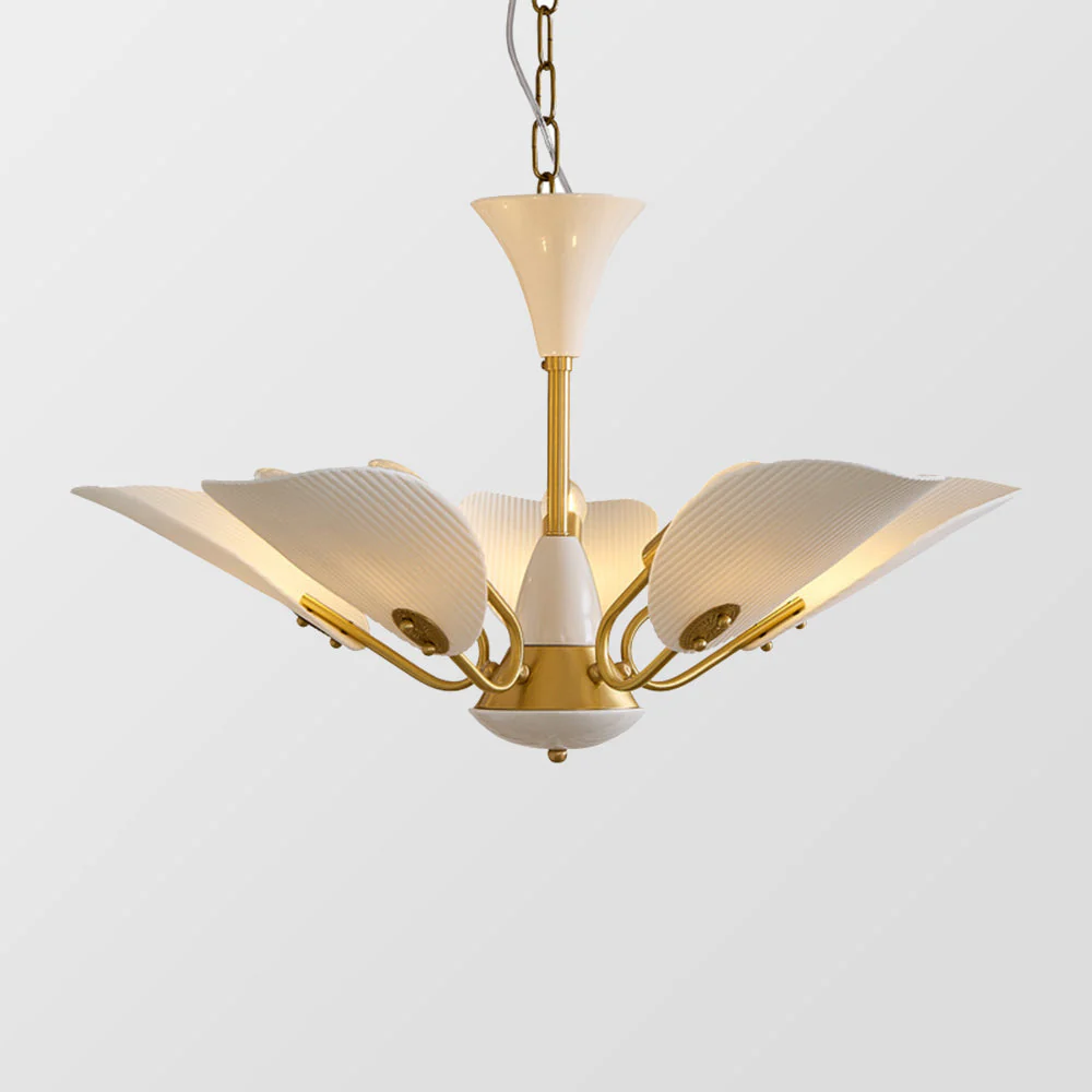 Vintage Creative Copper & Ceramic Pendant Light - Image 2