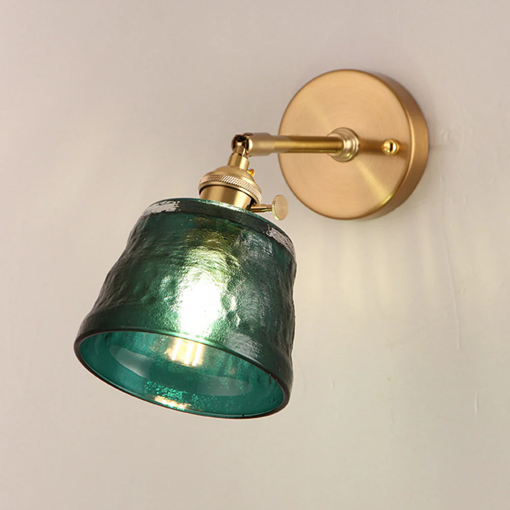 Vintage Glass Adjustable Wall Sconce - Image 16
