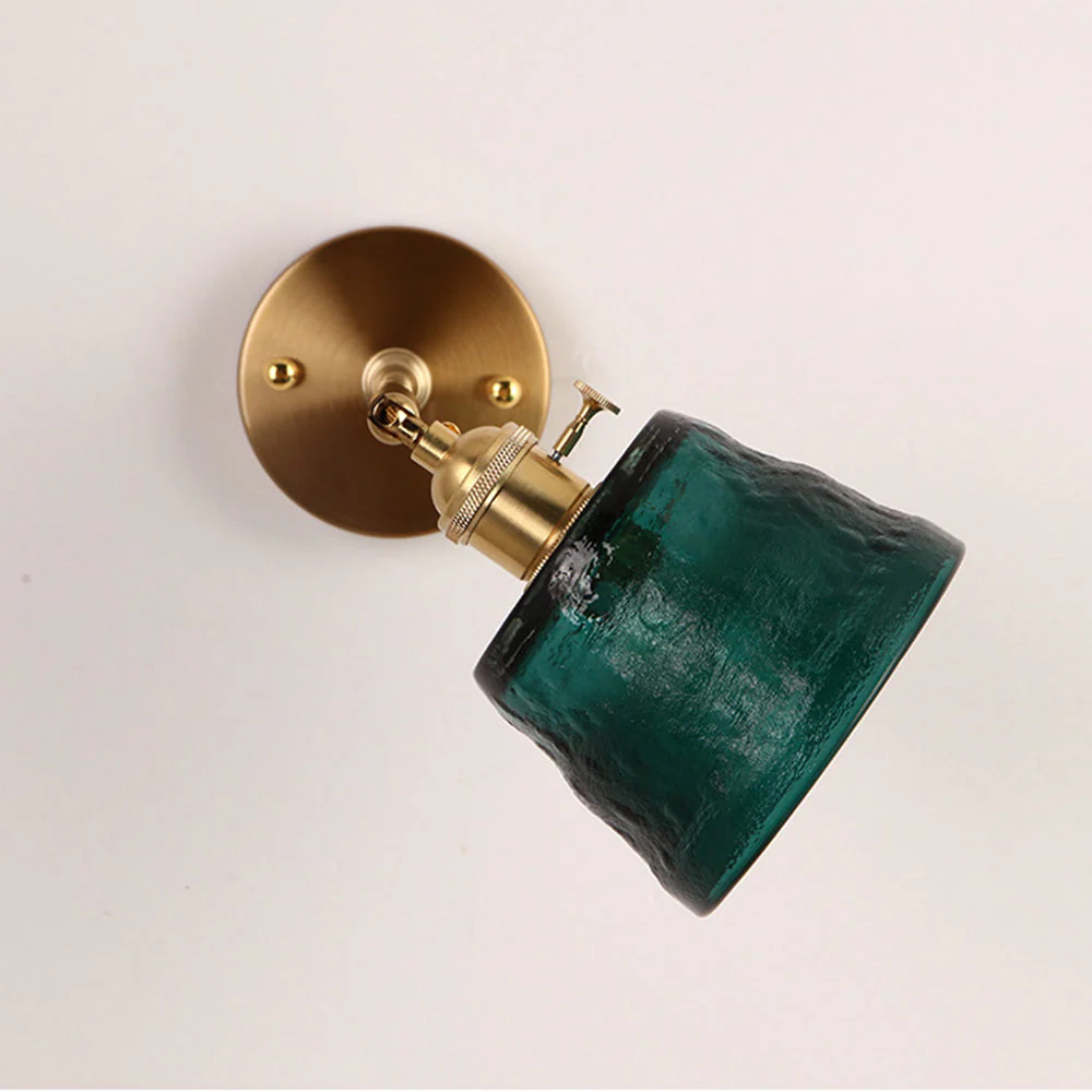Vintage Glass Adjustable Wall Sconce - Image 17