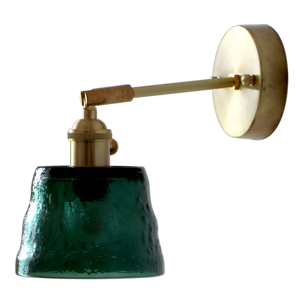 Vintage Glass Adjustable Wall Sconce - Image 19