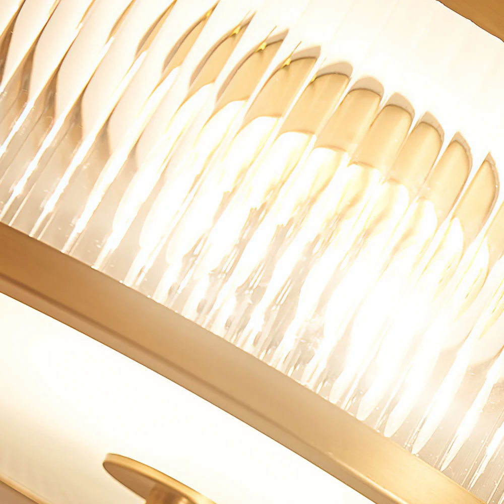 Vintage Glass Luxury Drum Ceiling Light - Image 7