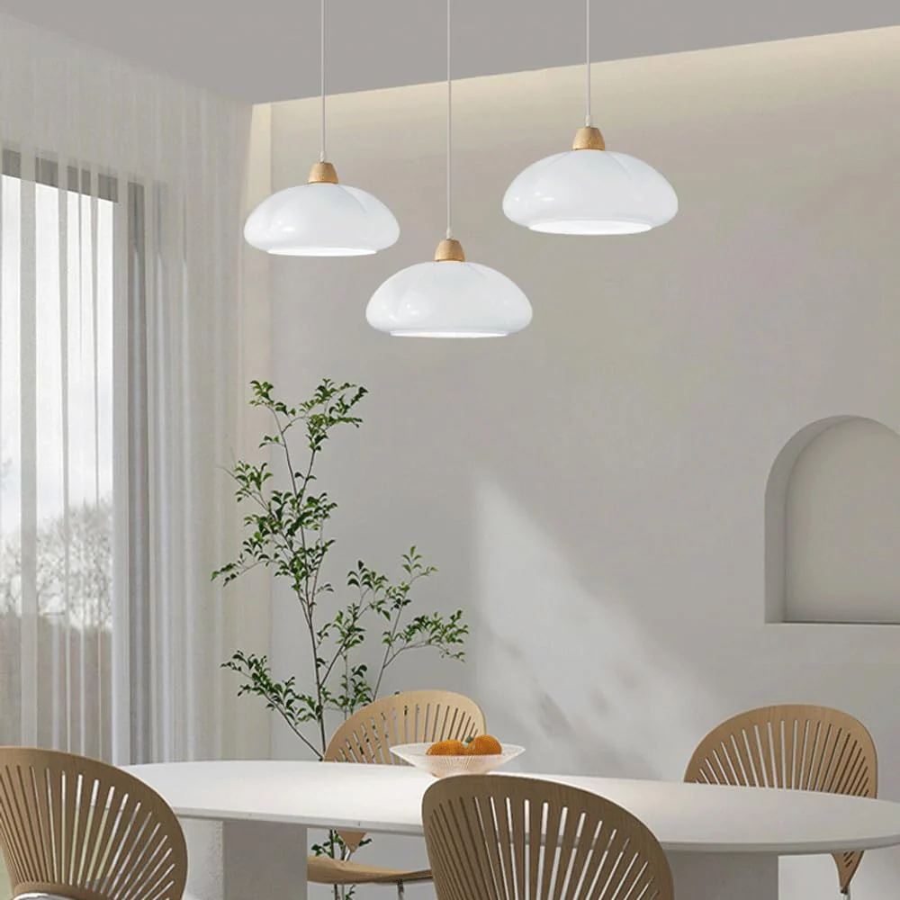 Vintage Glass Pumpkin Pendant Light - Image 13