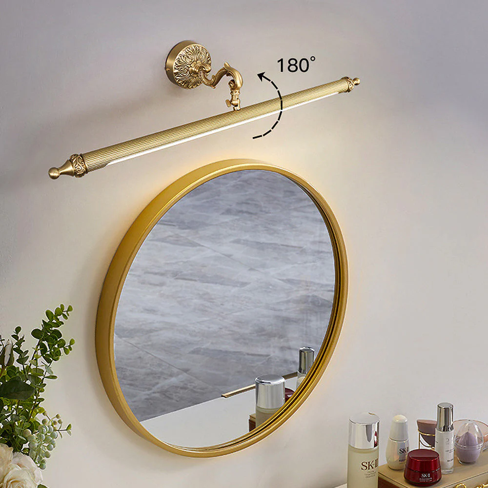 Vintage Gold Metal Bathroom Vanity Wall Lighting - Image 6