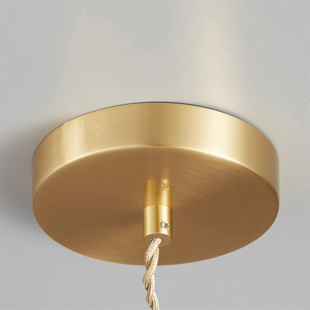 Vintage INS Glass Ribbed Pendant Light - Image 15