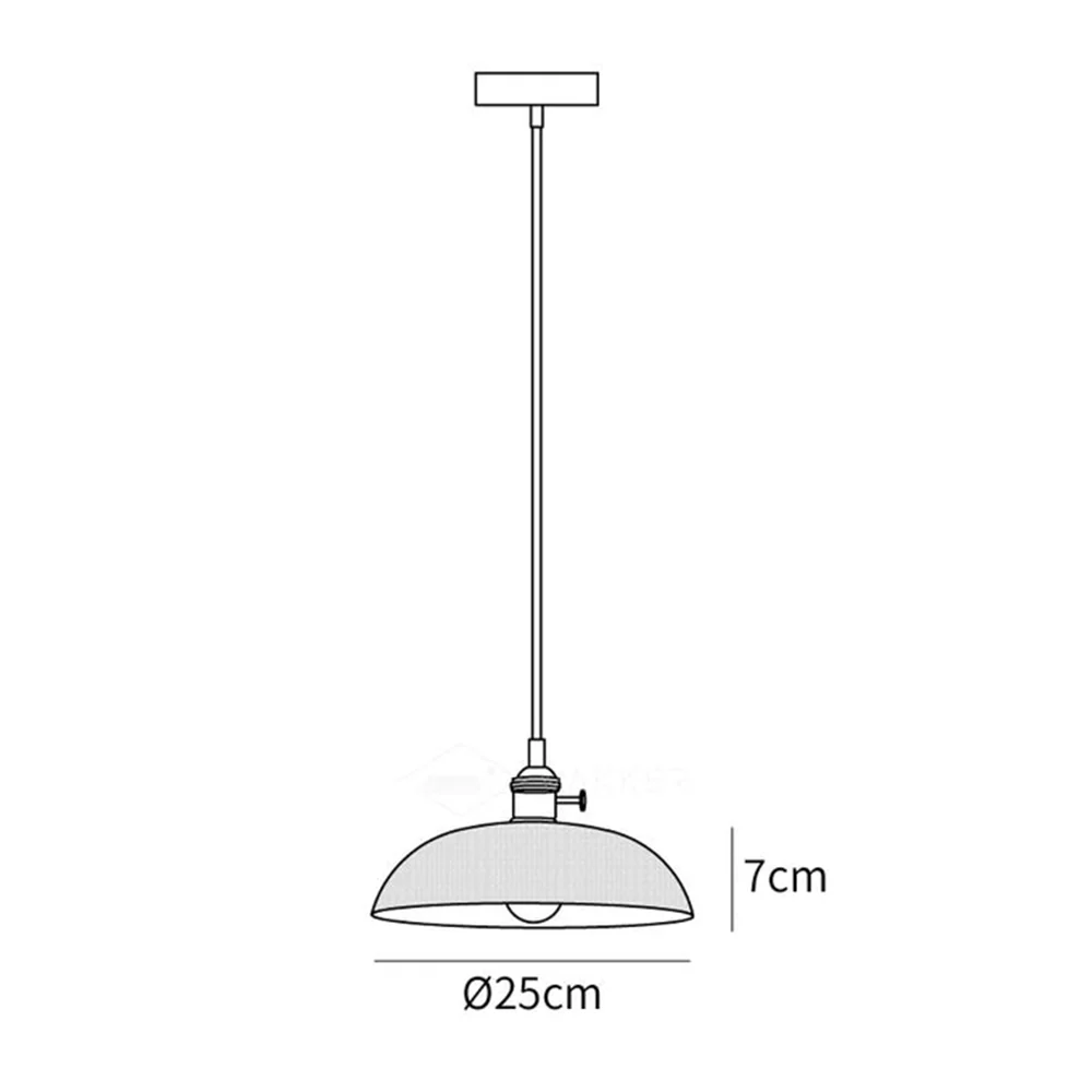 Vintage INS Glass Ribbed Pendant Light - Image 17
