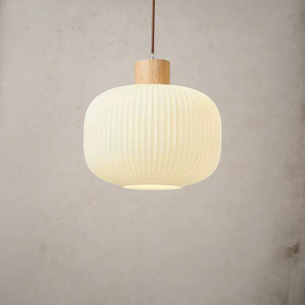 Vintage Lantern Glass Pendant Light - Image 4