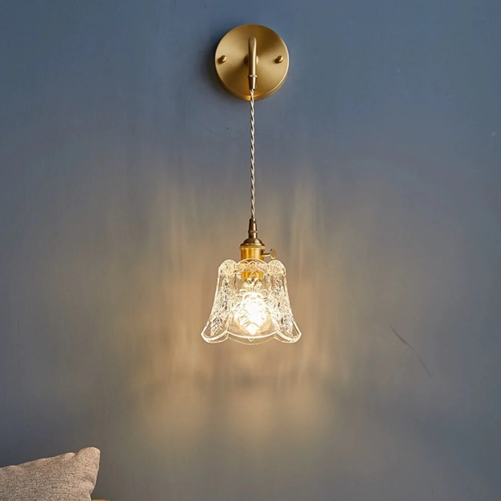 Vintage Mini Glass Clear Pendant Light - Image 12