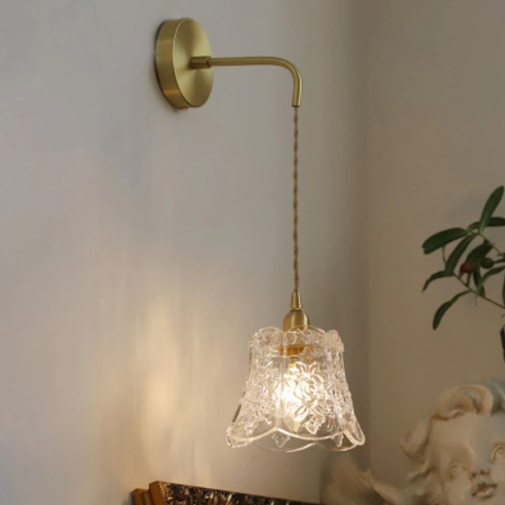 Vintage Mini Glass Clear Pendant Light - Image 16