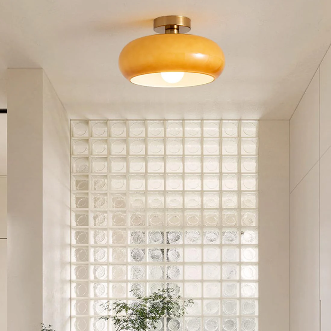 Vintage Round Glass Ceiling Lights - Image 10