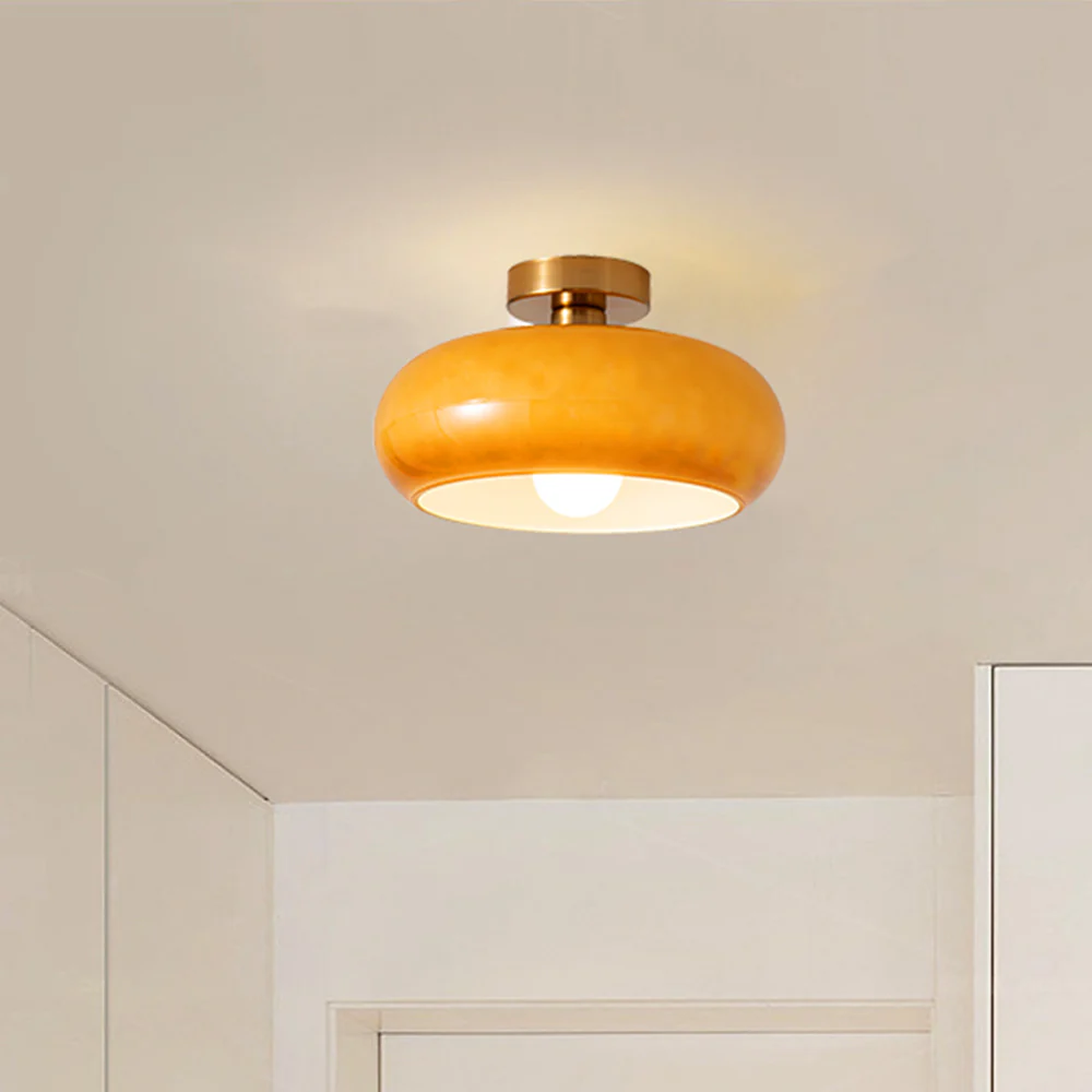 Vintage Round Glass Ceiling Lights - Image 11