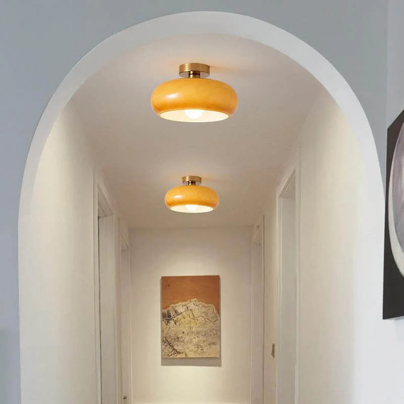 Vintage Round Glass Ceiling Lights - Image 12