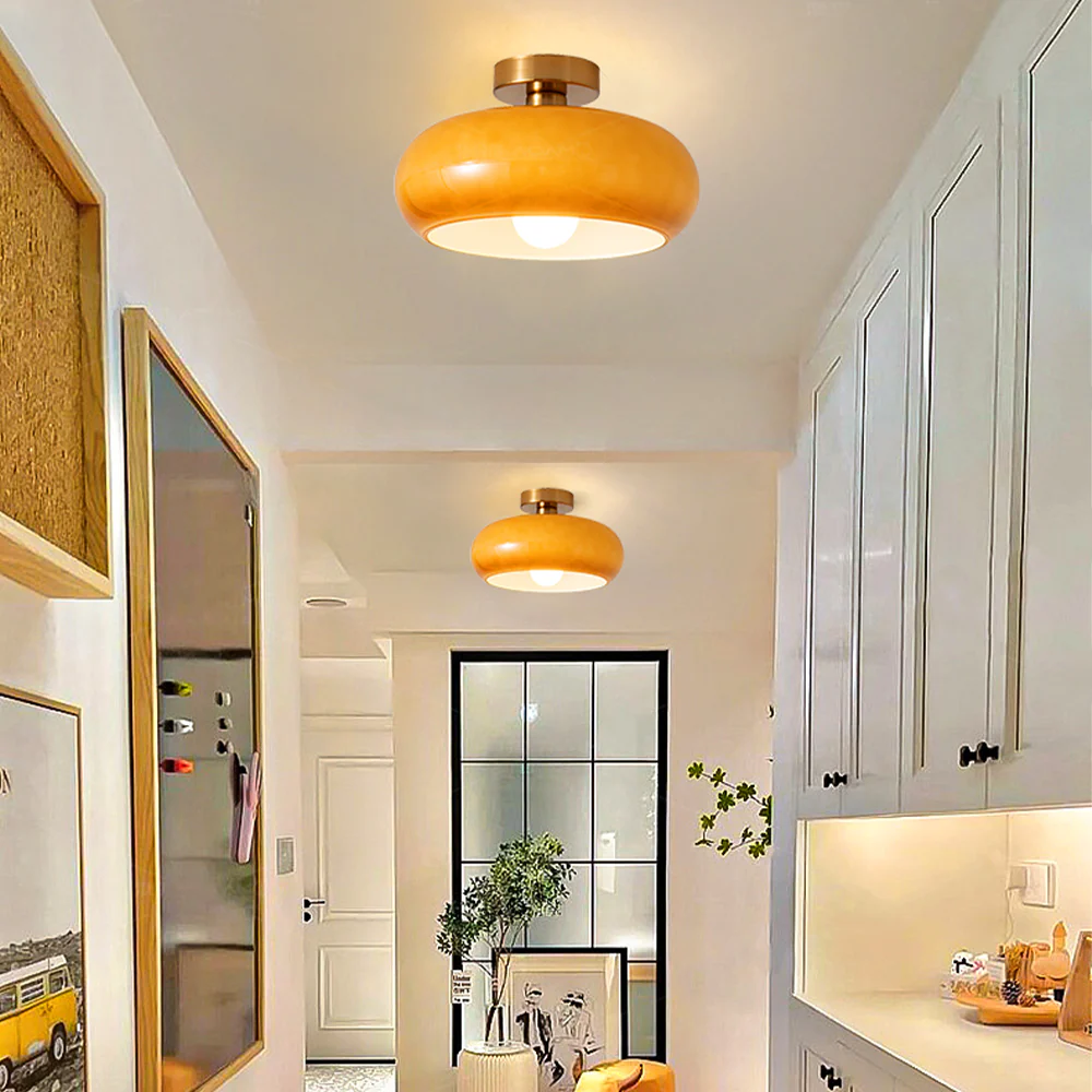Vintage Round Glass Ceiling Lights - Image 13