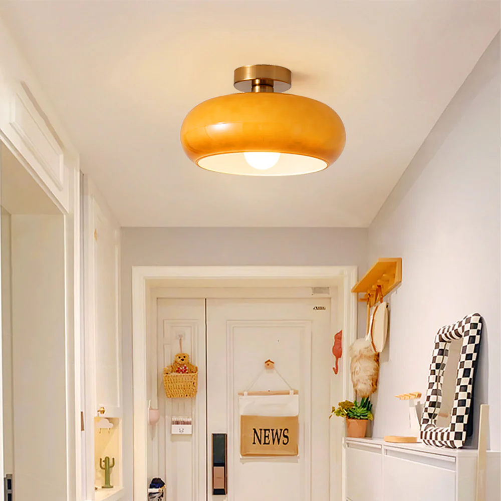 Vintage Round Glass Ceiling Lights - Image 17