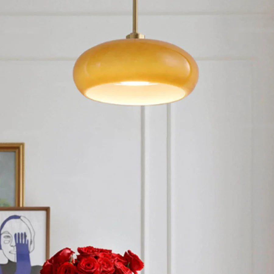 Vintage Round Glass Ceiling Lights - Image 3
