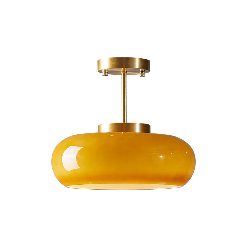Vintage Round Glass Ceiling Lights - Image 4