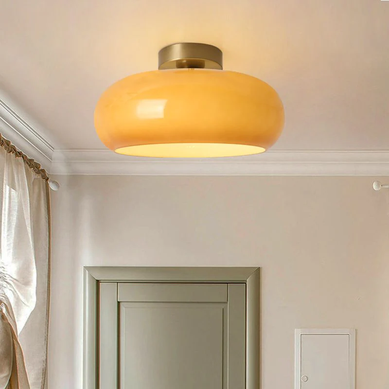 Vintage Round Glass Ceiling Lights - Image 8