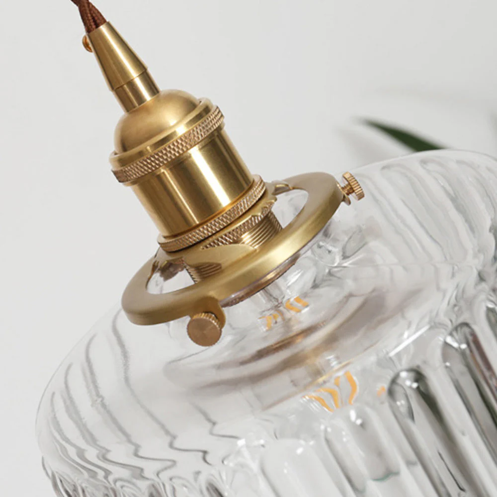 Vintage Stunning Cylinder Glass Pendant Light - Image 33