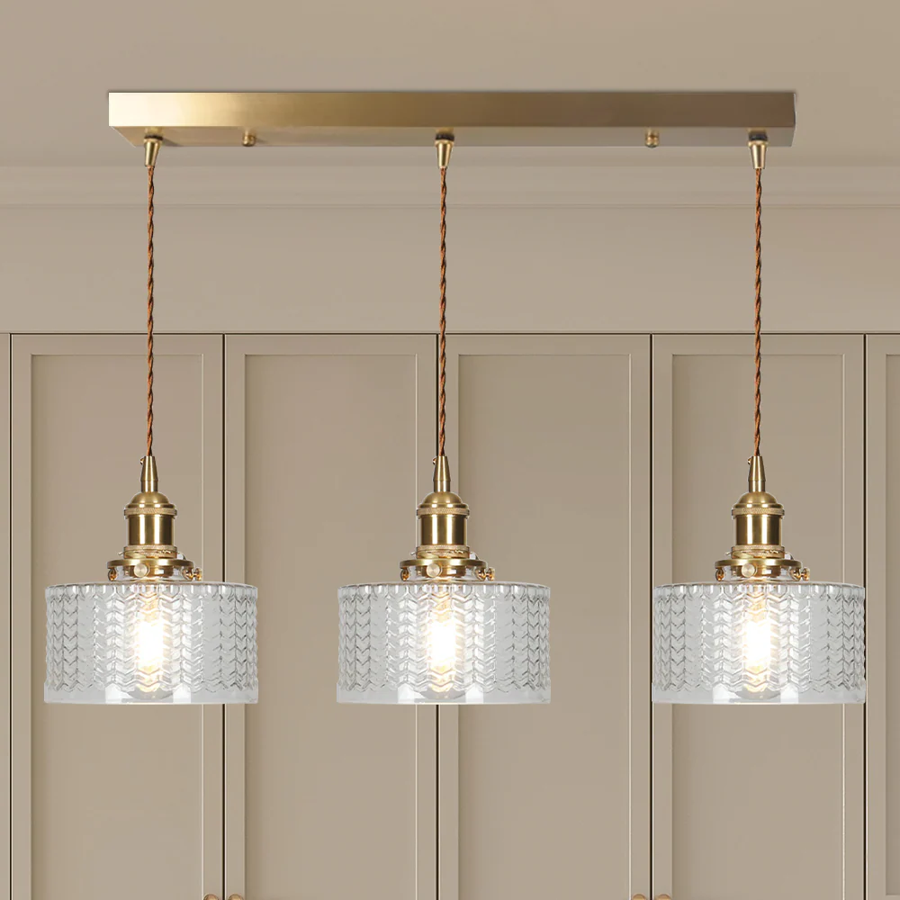 Vintage Stunning Cylinder Glass Pendant Light - Image 41
