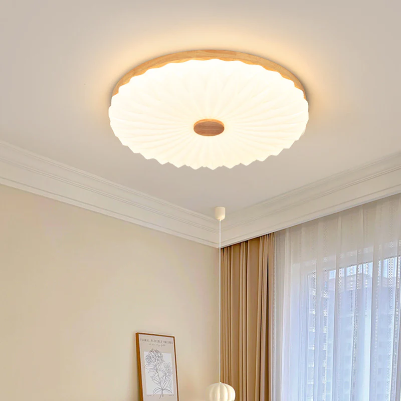 Vintage White Round LED Ceiling Light - Image 2