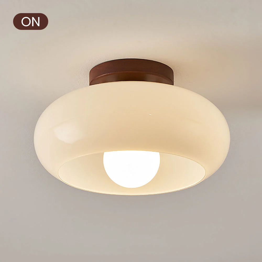 Vintage White Small Hallway Ceiling Lamp - Image 10