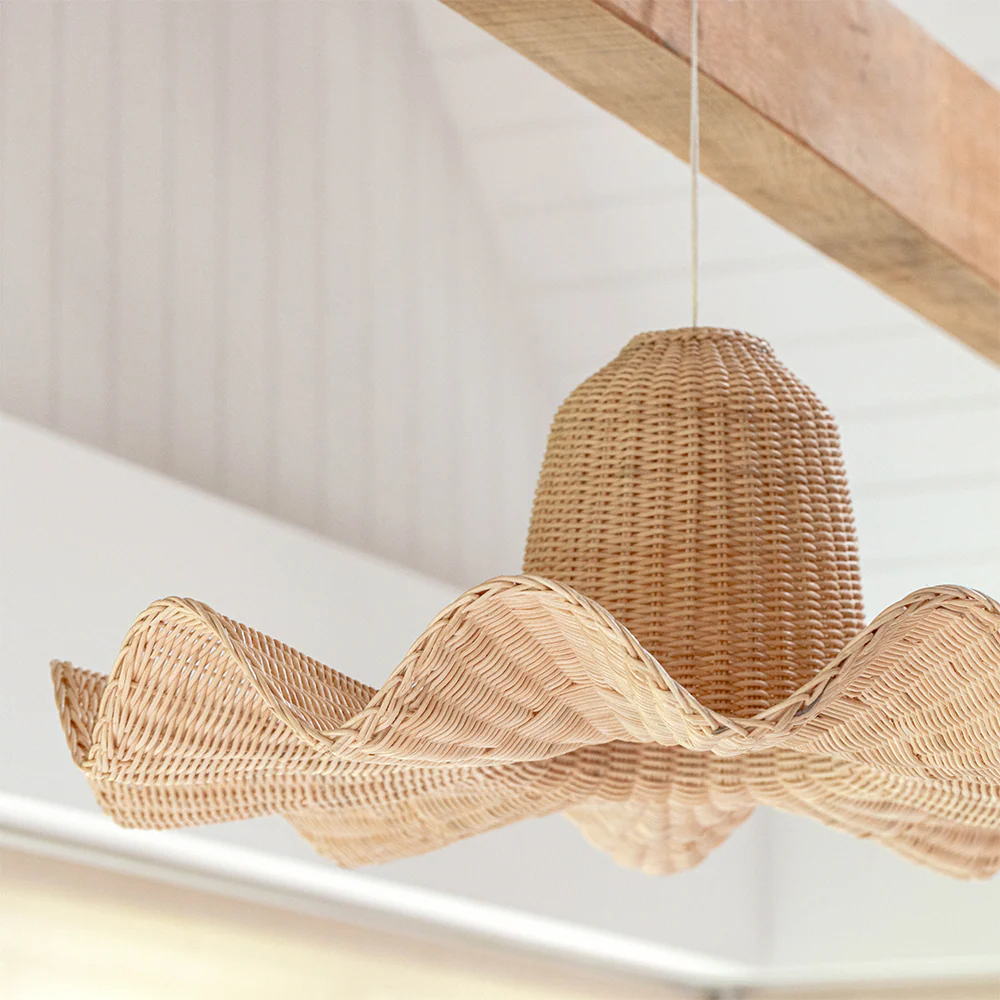 Vogue Rattan Dome Large Handwoven Pendant Light - Image 5