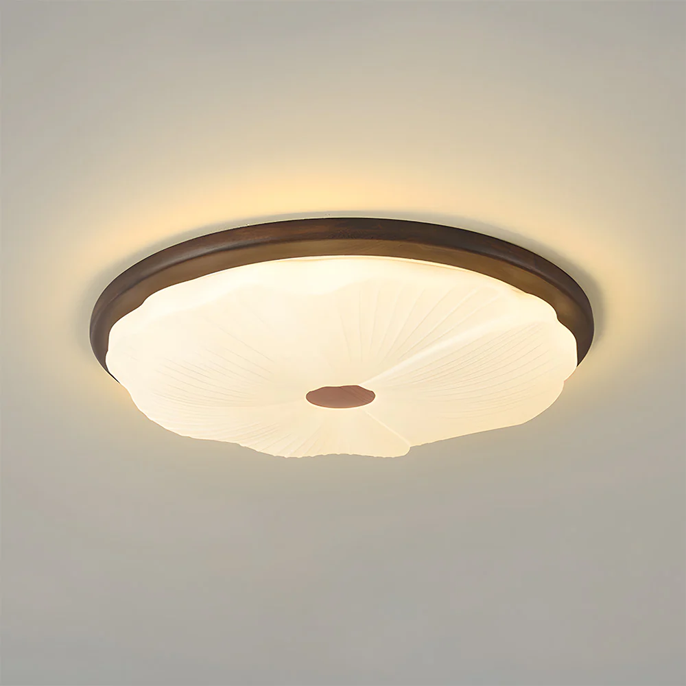 Walnut Color Simple LED Bedroom Ceiling Light - Image 20