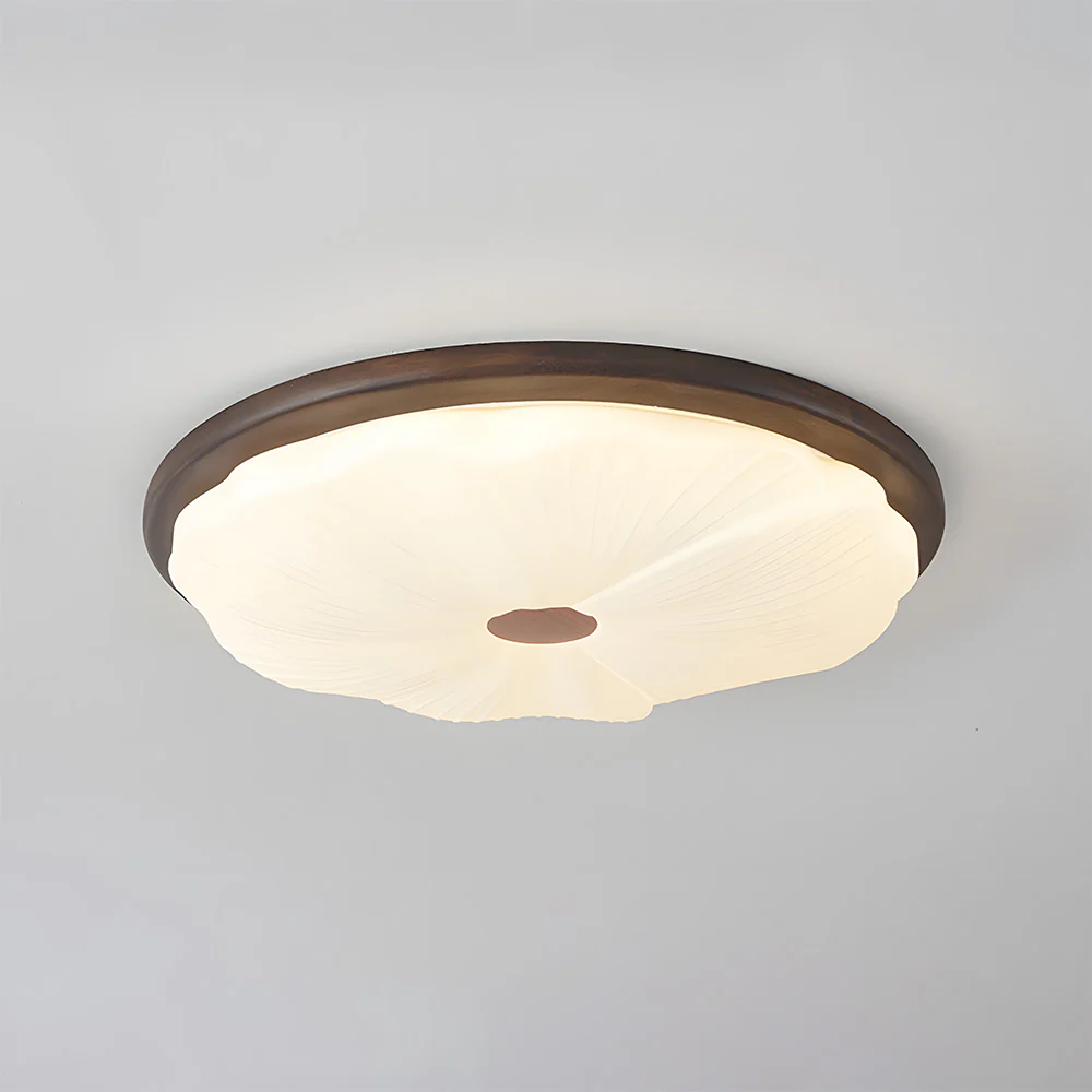 Walnut Color Simple LED Bedroom Ceiling Light - Image 21