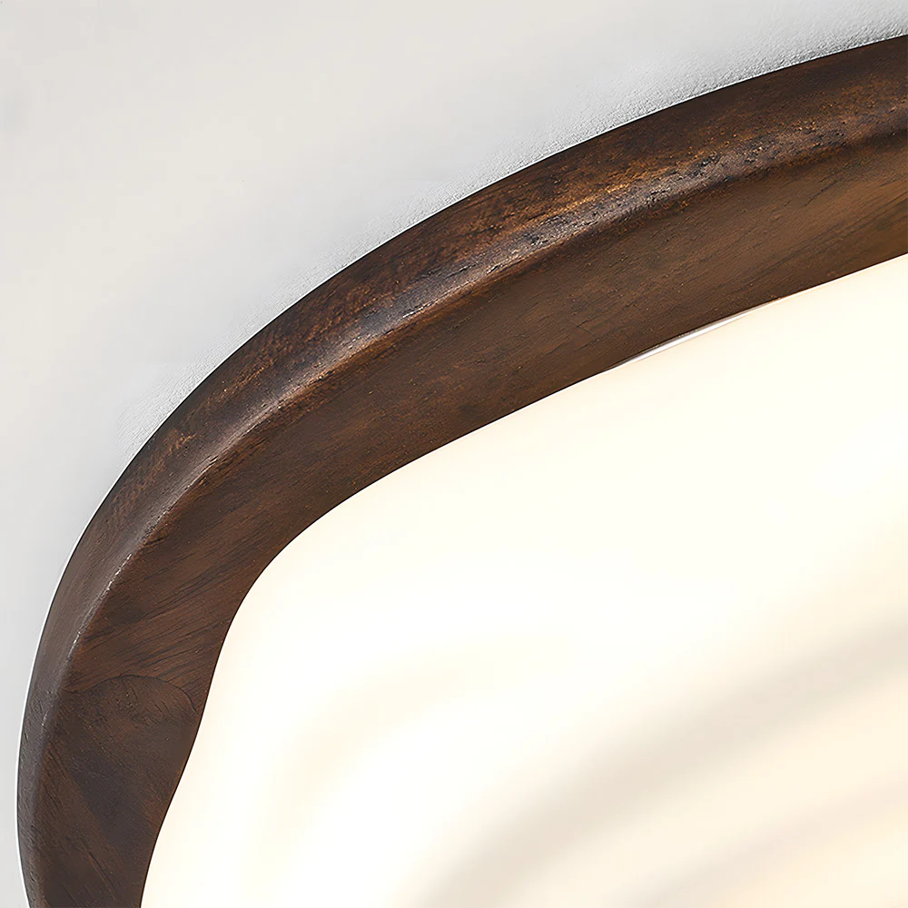 Walnut Color Simple LED Bedroom Ceiling Light - Image 6