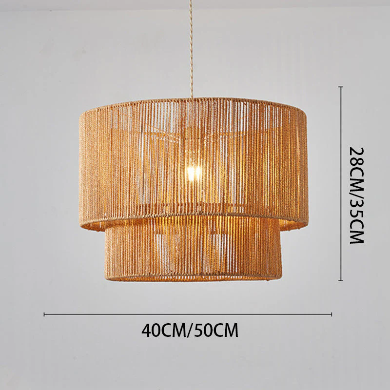 Retro Rope Woven Dining Room Pendant Light - Image 3