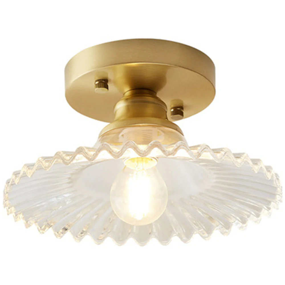 Simple Glass Semi Flush Ceiling Lights - Image 11