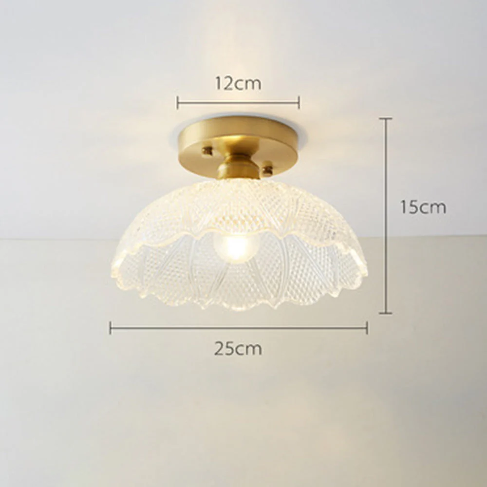Simple Glass Semi Flush Ceiling Lights - Image 14