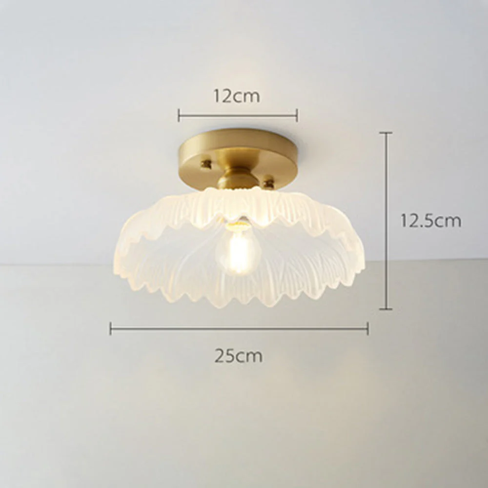 Simple Glass Semi Flush Ceiling Lights - Image 15