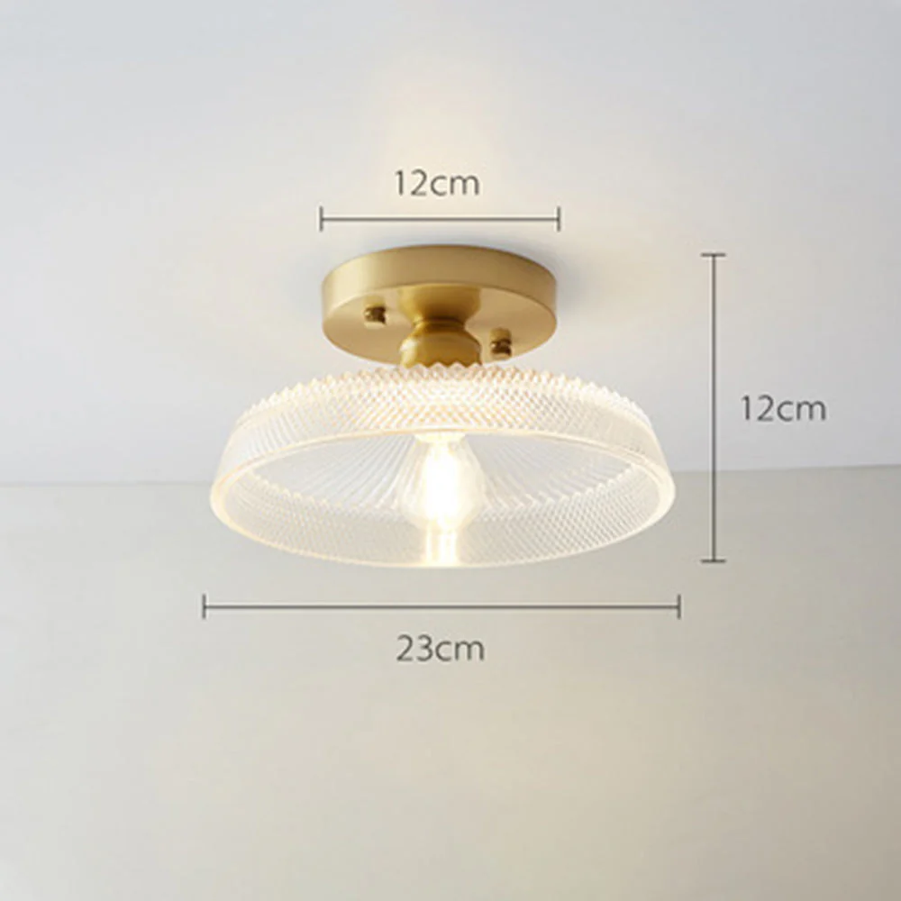 Simple Glass Semi Flush Ceiling Lights - Image 16