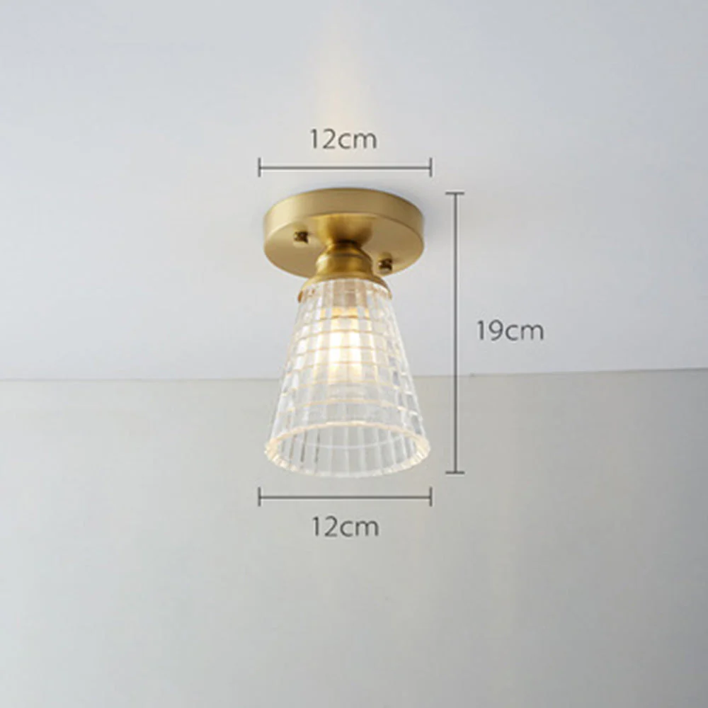 Simple Glass Semi Flush Ceiling Lights - Image 17