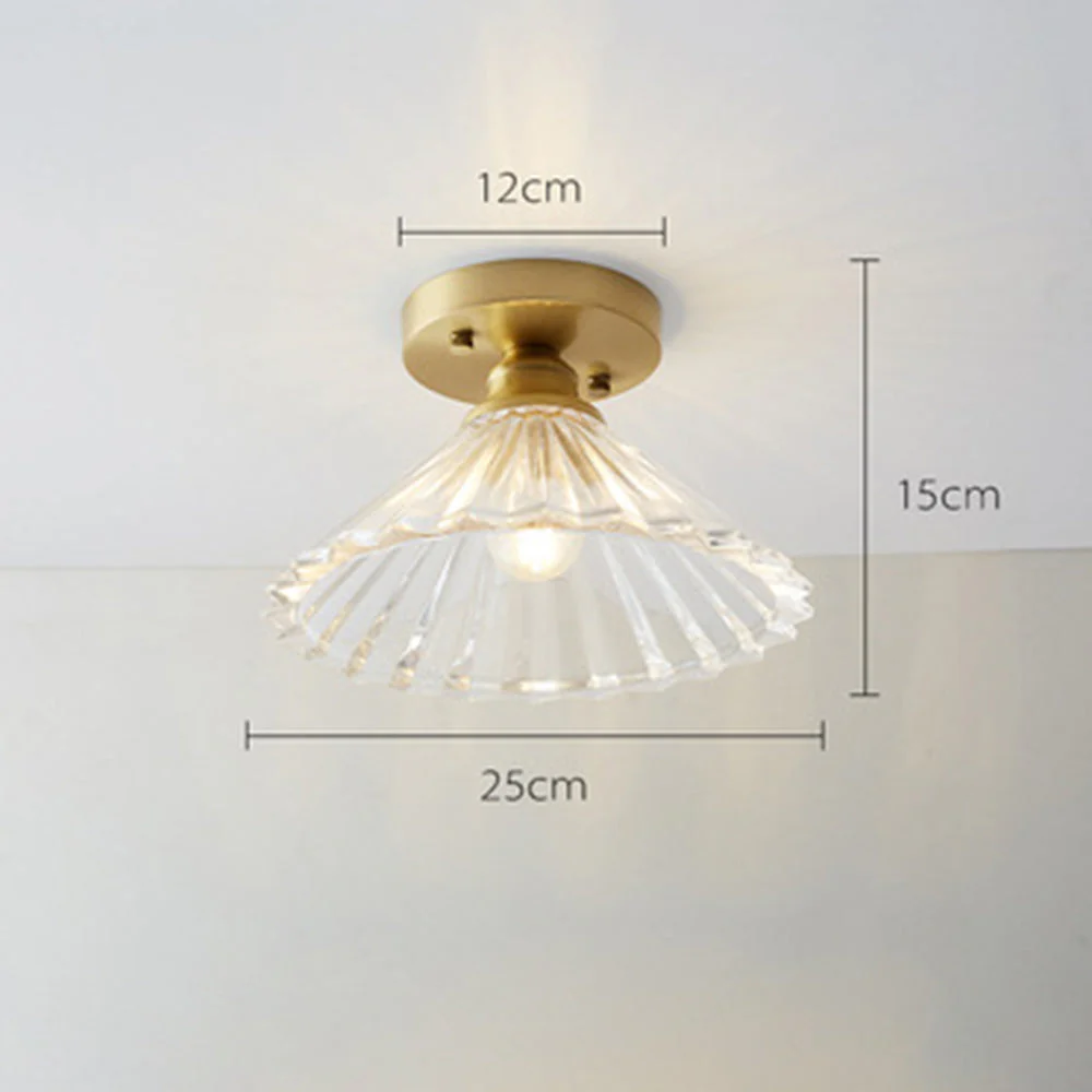 Simple Glass Semi Flush Ceiling Lights - Image 19