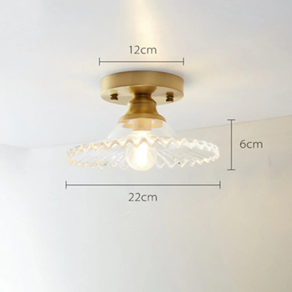 Simple Glass Semi Flush Ceiling Lights - Image 21
