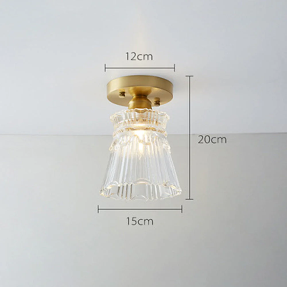 Simple Glass Semi Flush Ceiling Lights - Image 23