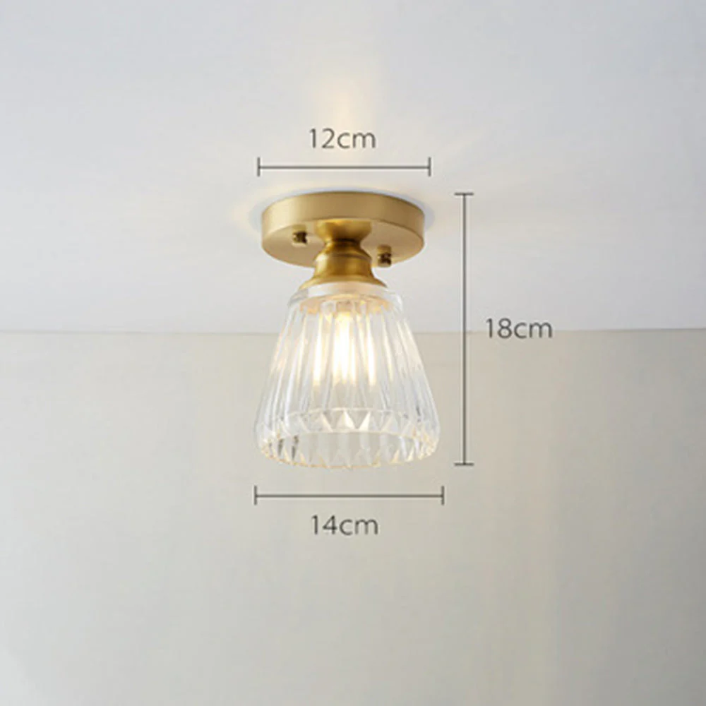 Simple Glass Semi Flush Ceiling Lights - Image 24