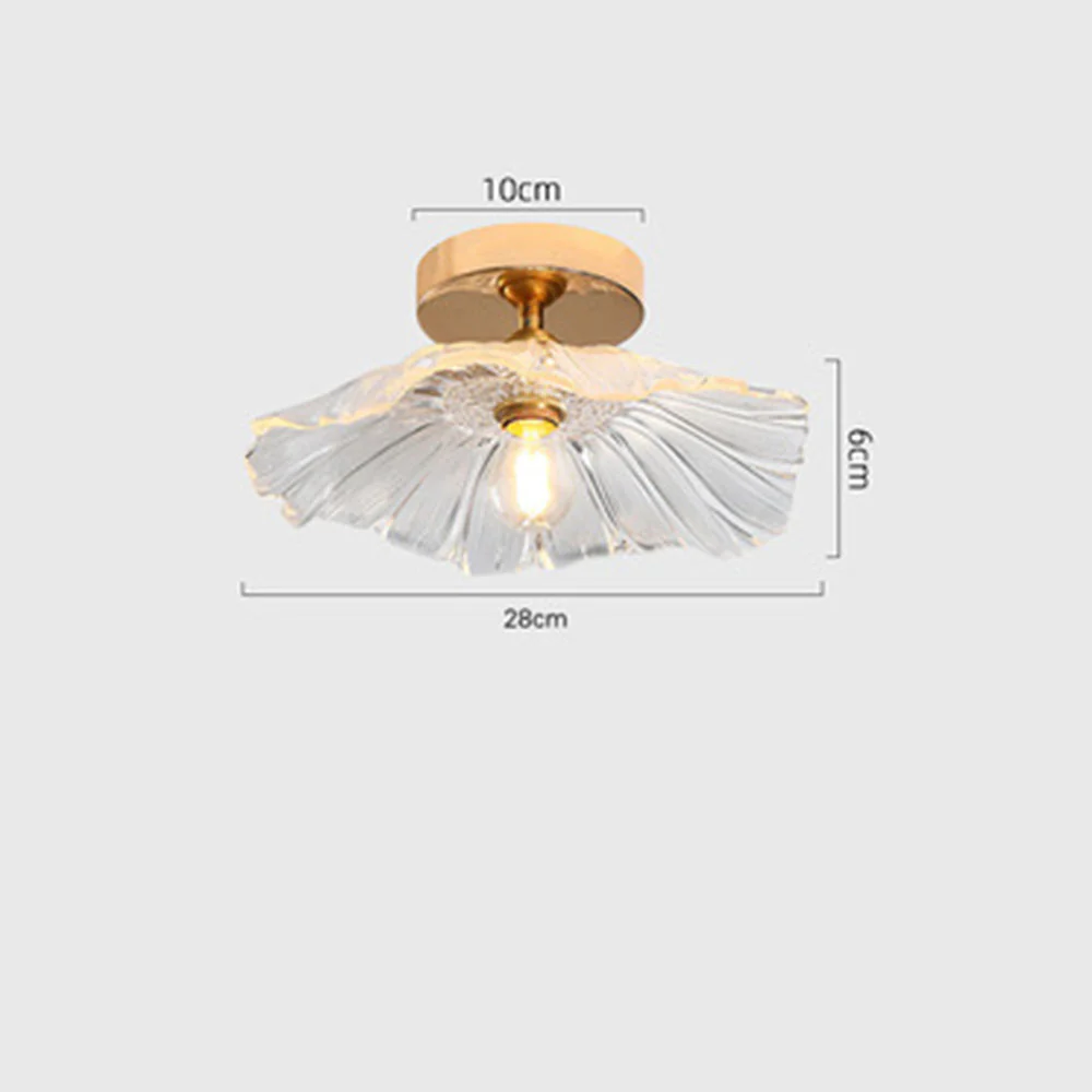 Simple Glass Semi Flush Ceiling Lights - Image 25