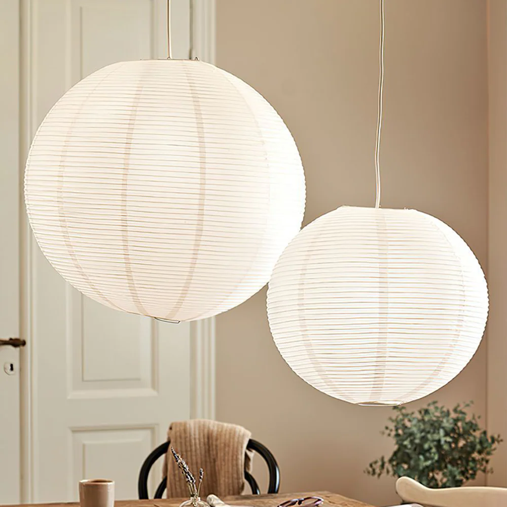 Nordic White Paper Lantern Pendant Lighting - Image 13