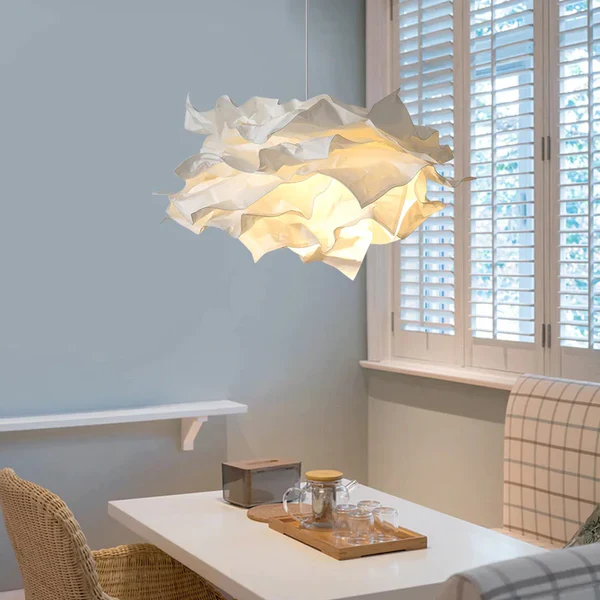 White Pendant Light Art Decor Hanging Lights For Bedroom - Image 3