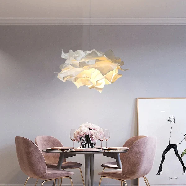 White Pendant Light Art Decor Hanging Lights For Bedroom - Image 4
