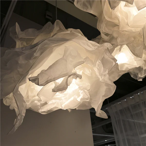 White Pendant Light Art Decor Hanging Lights For Bedroom - Image 6