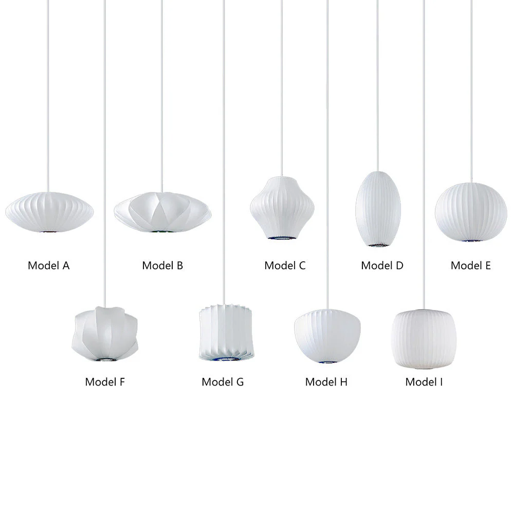 Nordic White Lantern Saucer Pendant Light For Living Room - Image 3
