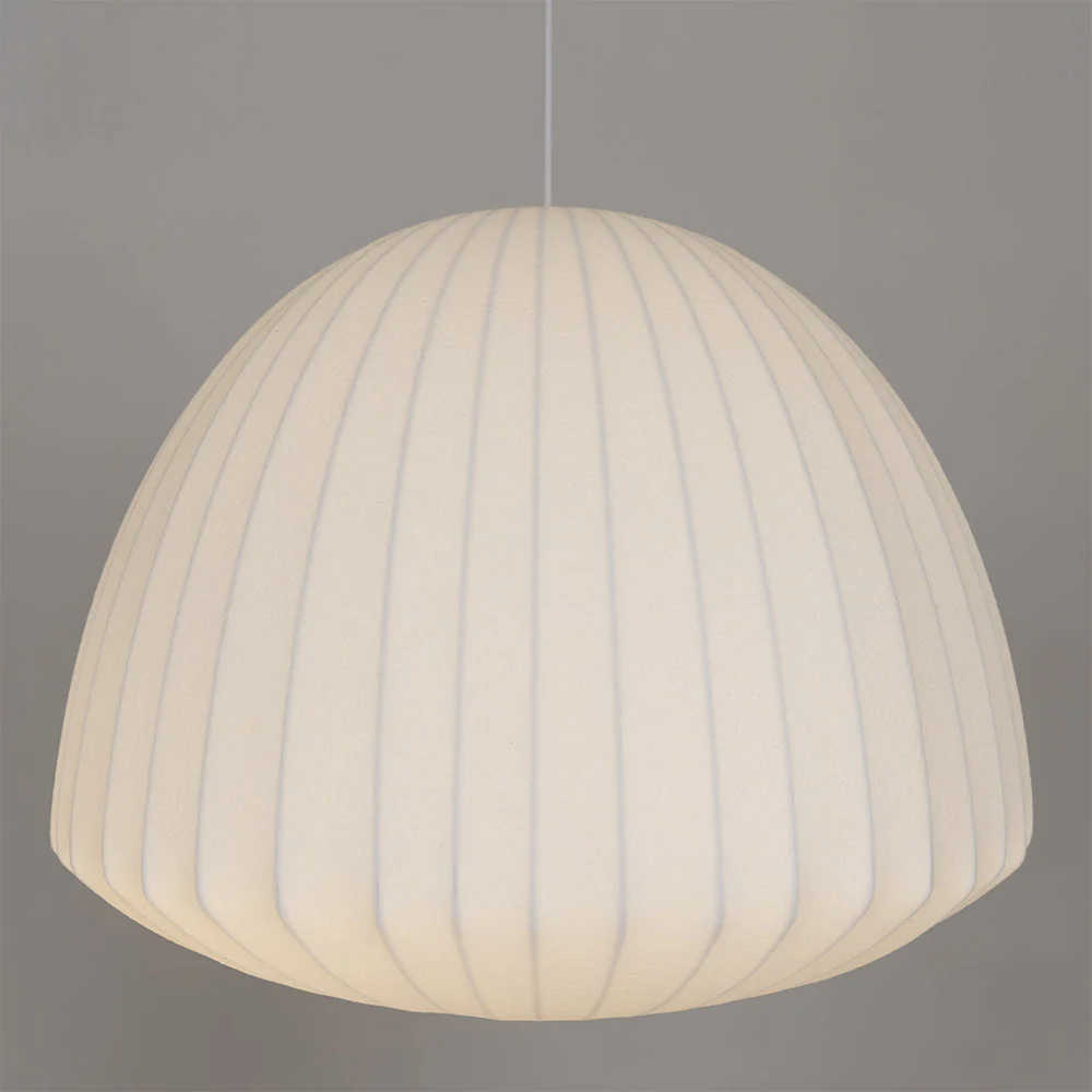 Nordic White Lantern Saucer Pendant Light For Living Room - Image 30