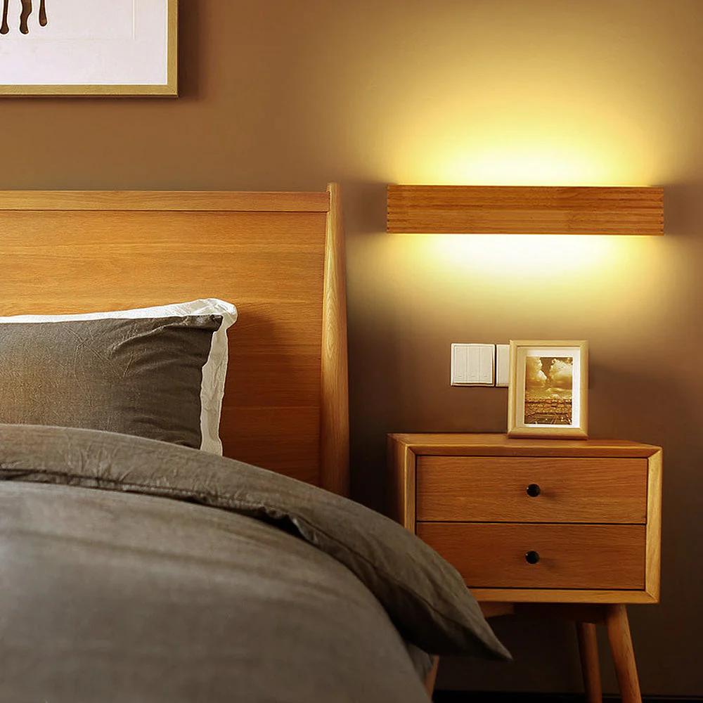 Wood Rustic LED Bathroom Vanity Wall Lighting - Image 3