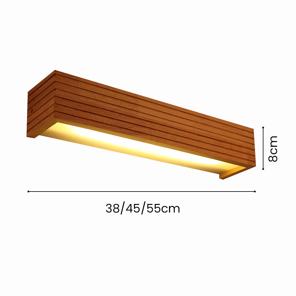 Wood Rustic LED Bathroom Vanity Wall Lighting - Image 8