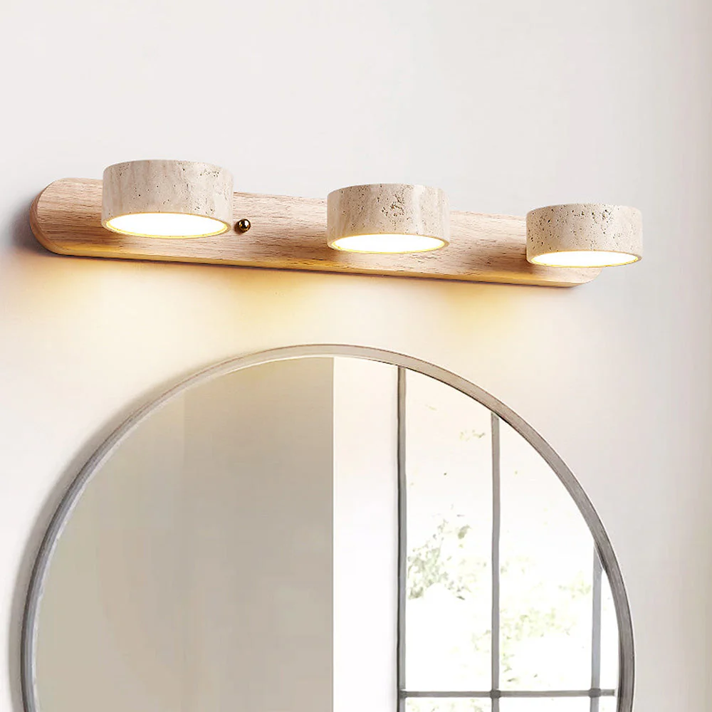 Wood Rustic Simple Bathroom Vanity Wall Light - Image 5