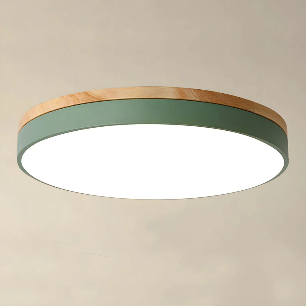 Wooden Round Shape Flush Mount Ceiling Lights - Image 15